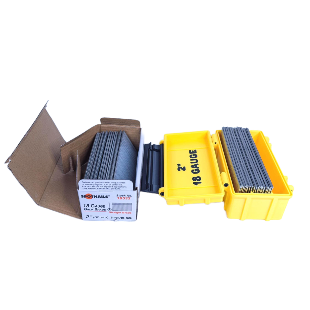18 Gauge Straight Brad Nail Organizer Box (5/8" - 2") | ProBrad Case