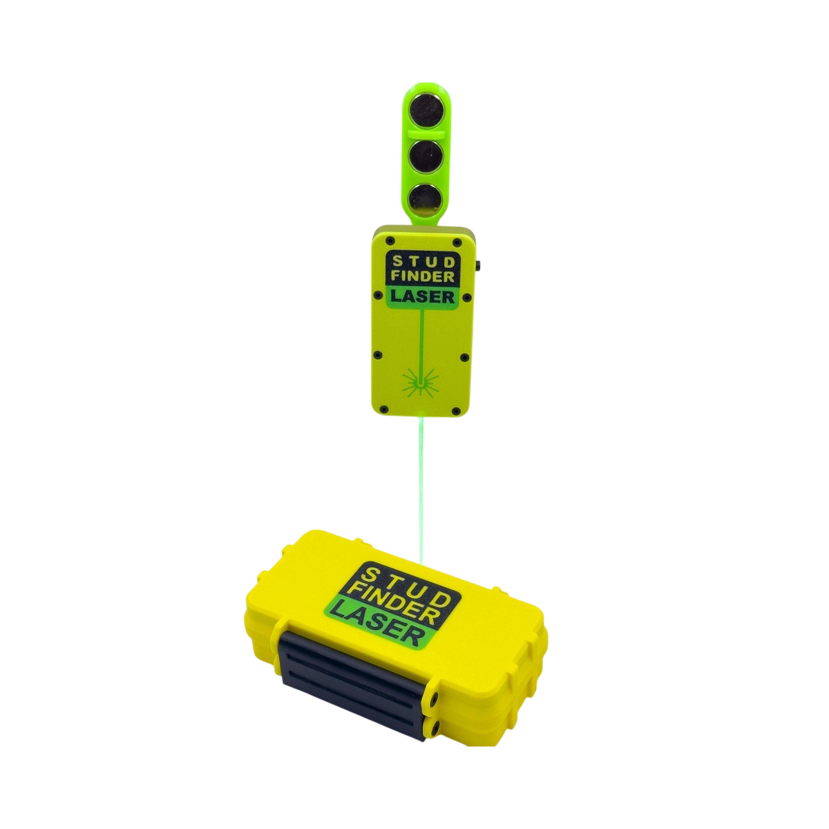 Magnetic Stud Finder with Laser Line Guide (Red / Green Laser)
