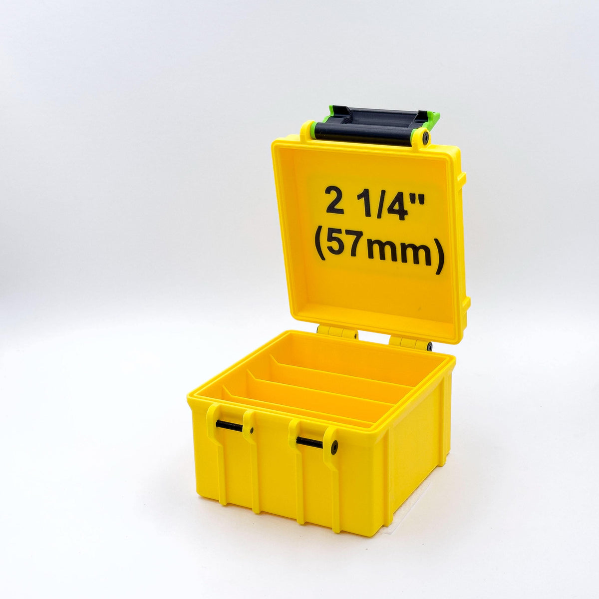 Nail box for STRAIGHT BRADS 16 GAUGE. 2in - 2 1/2in - 2 1/4in. Galvanized nail organizer. Spotnails.