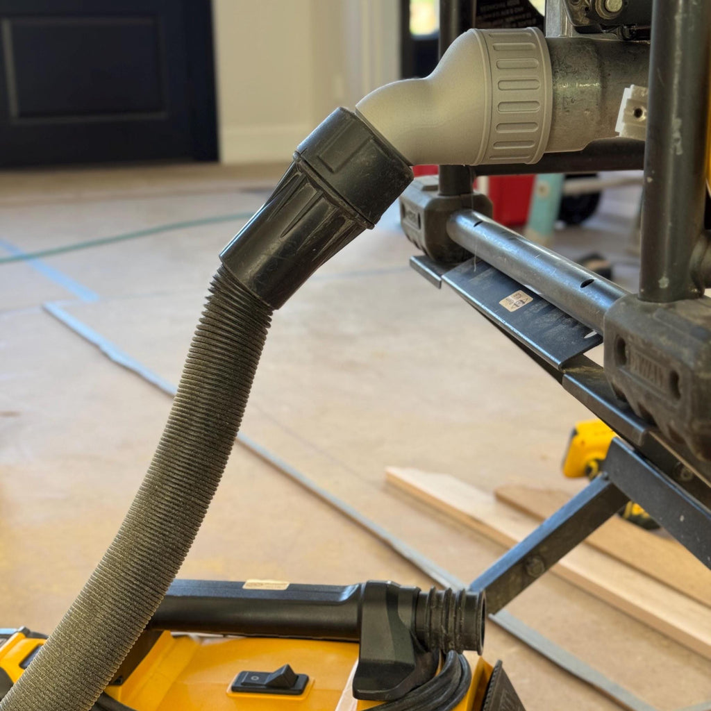 Table Saw sawdust Port Adapter 2-1/2” to DeWalt AirLock DWV9000 | Sawdust Collection Adapter for DeWalt Table Saws