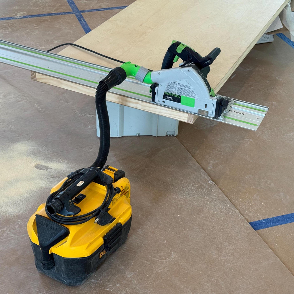 Festool TS 55 to DeWALT DWV9000 (AirLock) Dust Port Adapter & 85° Elbow