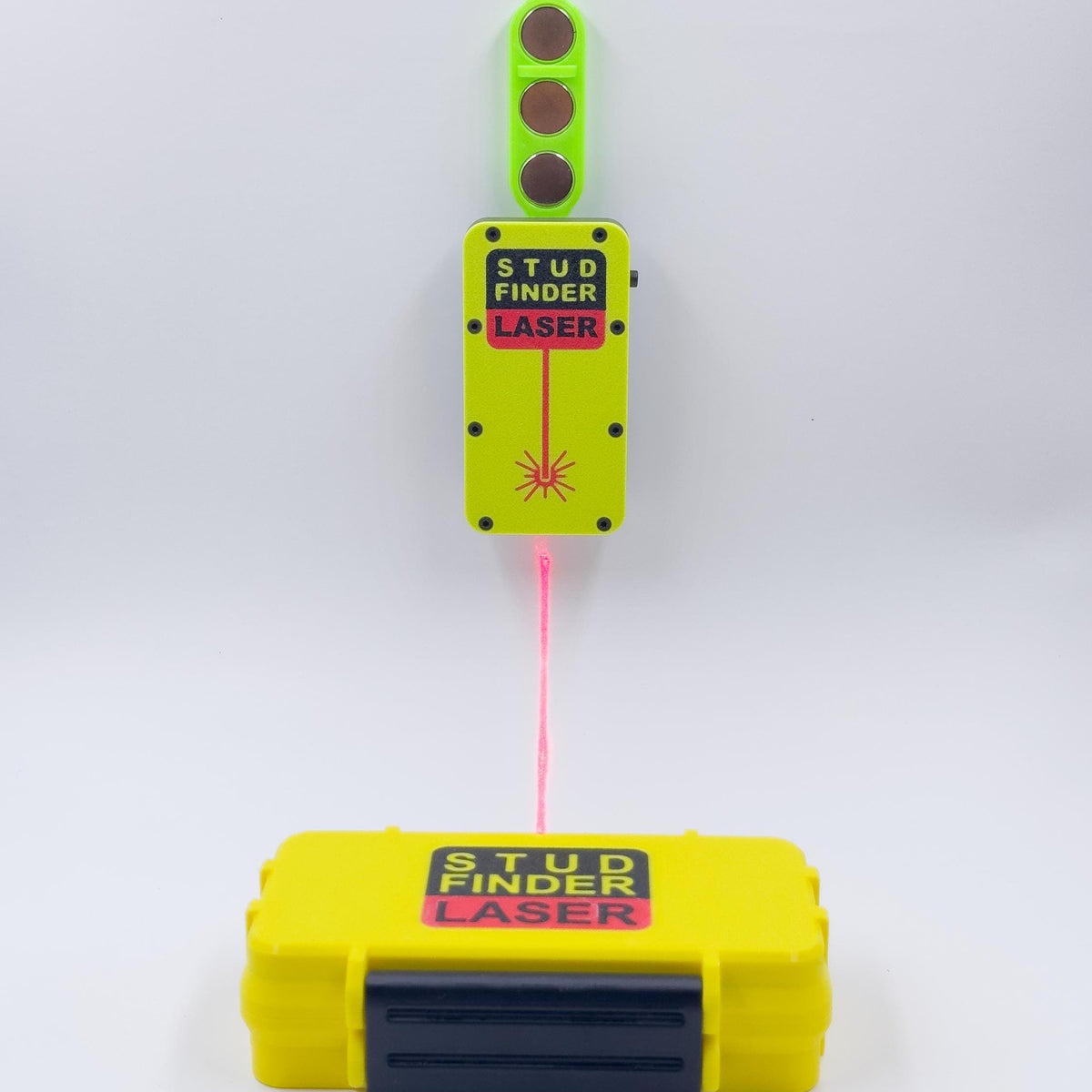 Magnetic Stud Finder with Laser Line Guide (Red / Green Laser)