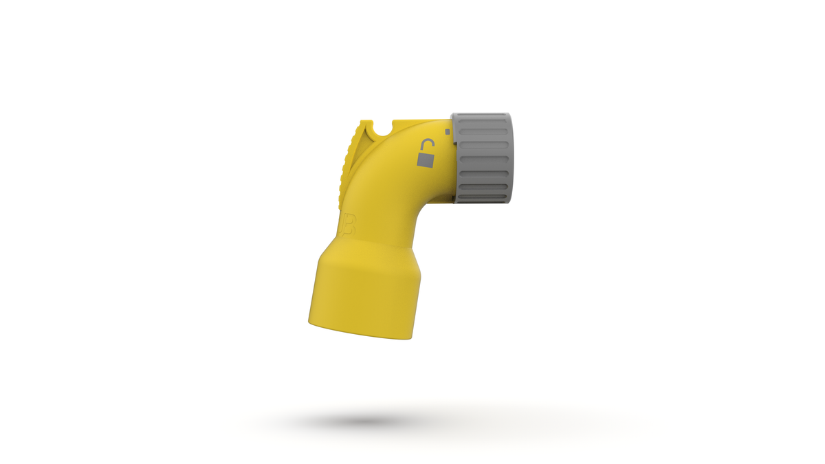 Dust Port Adapter Elbow with Bucket Hook for DeWALT Corded Miter Saws 3DKUB