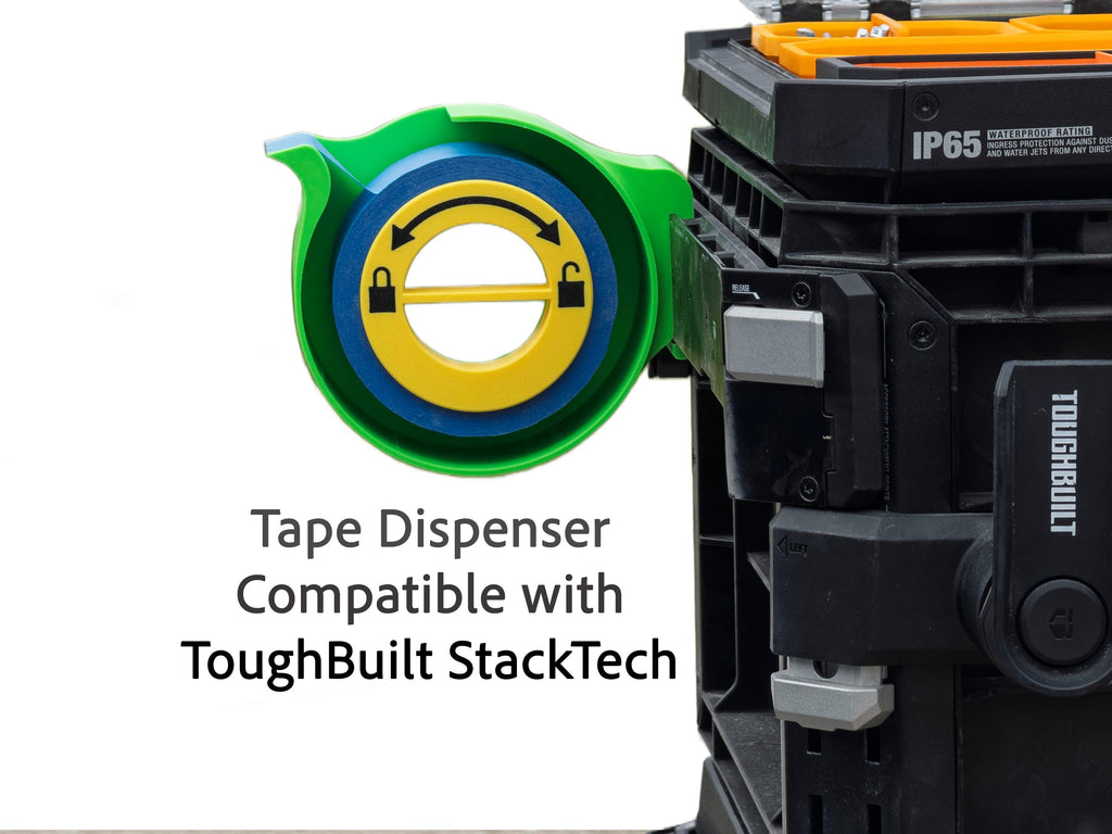 Tape Dispenser Mount for ToughBuilt StackTech & Cliptech Bar (#TB-B1-A-30)